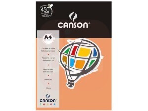 Papel Canson A4 180g Durazno / Pêssego