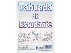 Livro Tabuada do Estudante 205 x 150mm 10fls
