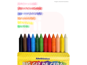 Giz de Cera 12 Cores Big - Acrilex